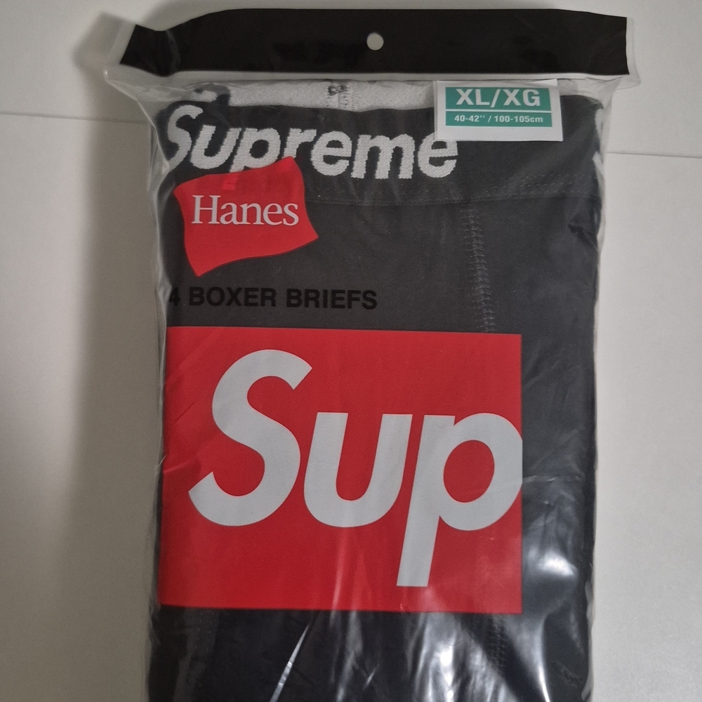 Hanes Black Boxer Briefs 4-Pack
